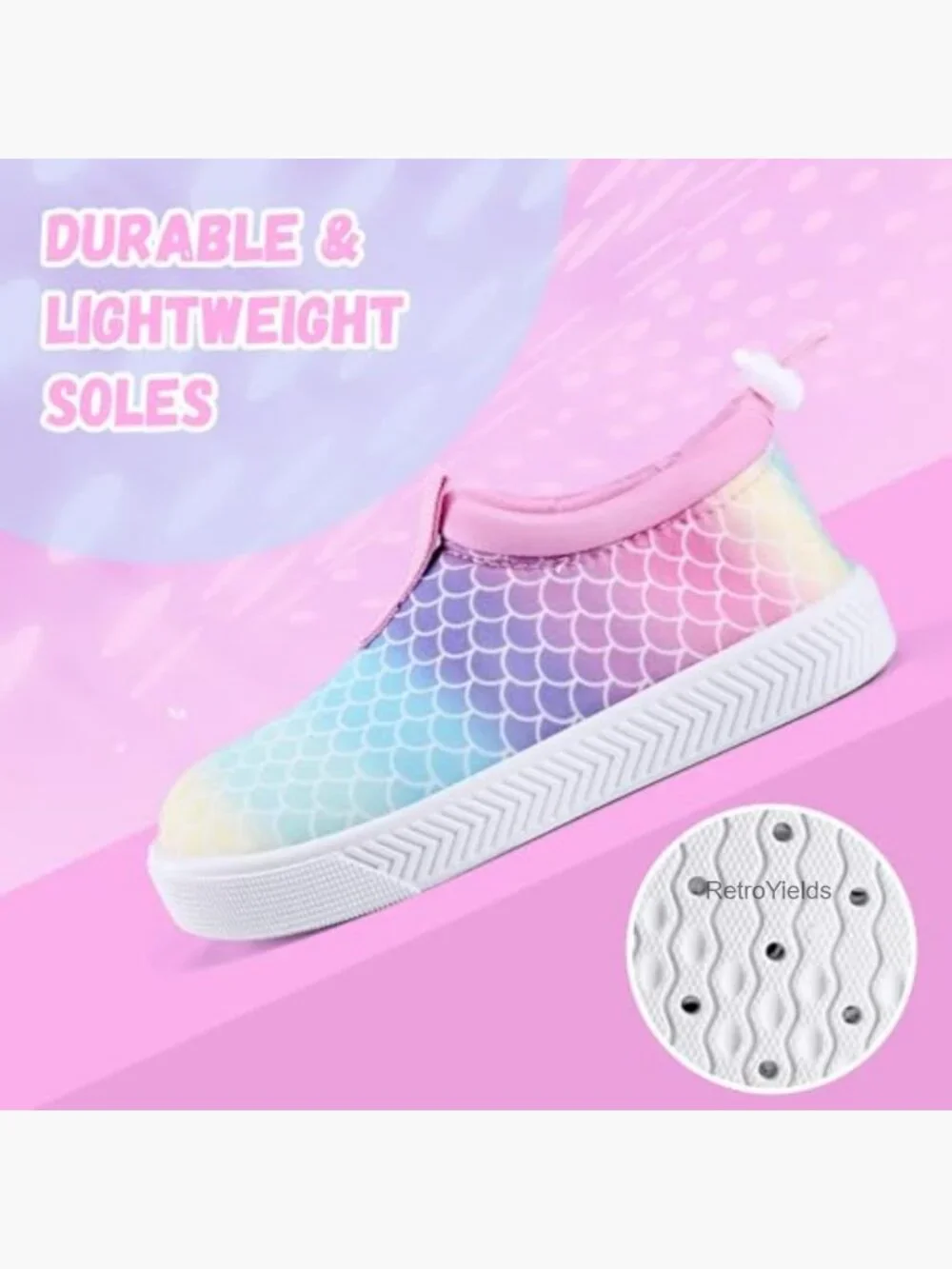 Toddler Water Shoes Quick Dry Slip On Aqua Swim Beach Walking